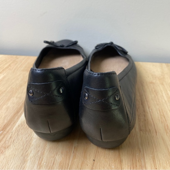 DIANA FERRARI SUPERSOFT 'Embark' Black Leather Ballet Flats Flat Shoes Size 8 C - Picture 4 of 11
